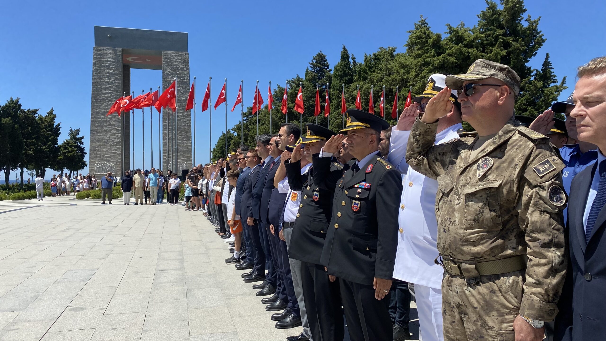 Çanakkale Şehitler Abidesi’nde 15 Temmuz Anma Programı Düzenlendi