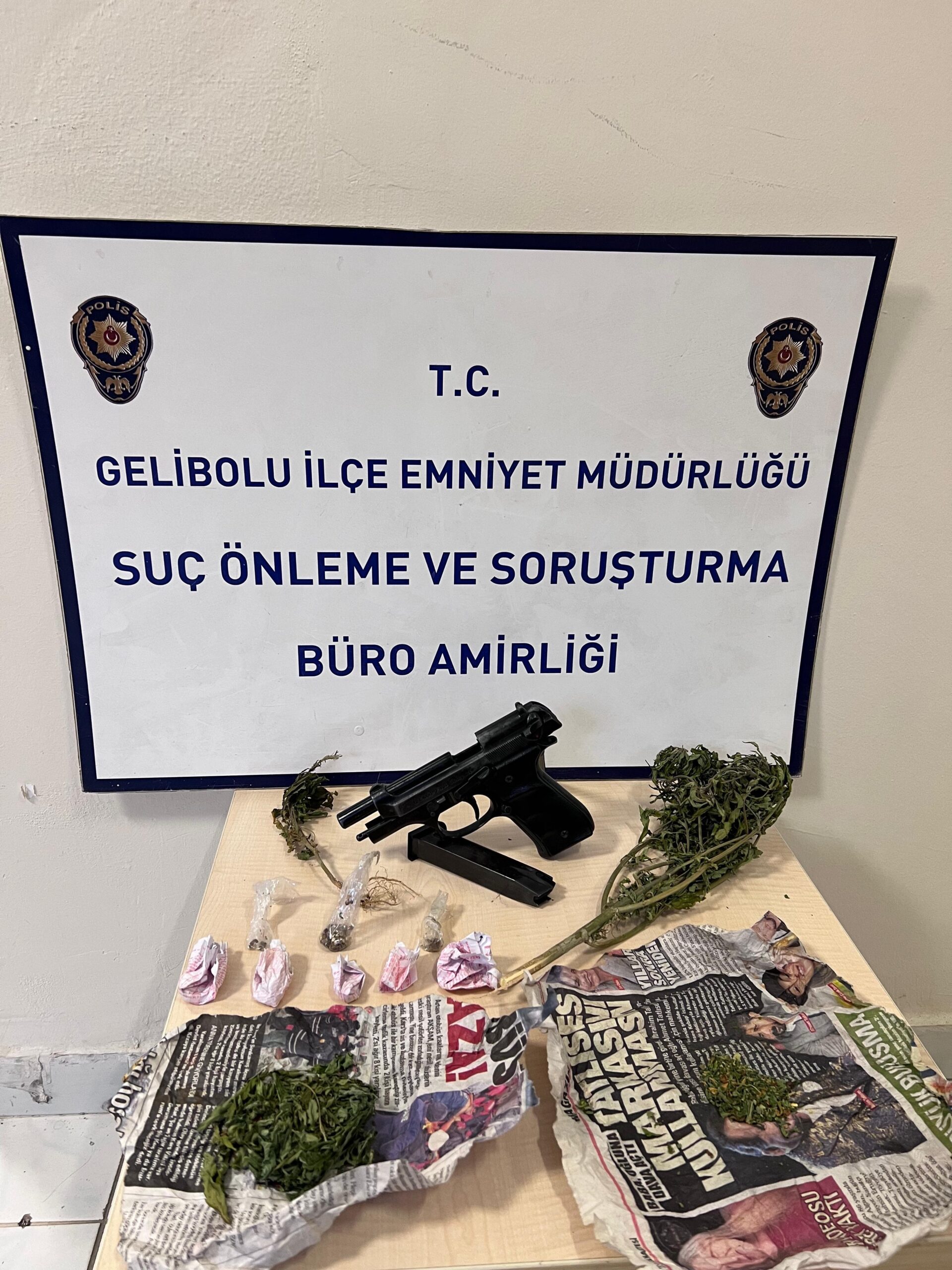 Gelibolu’da Uyuşturucu ve Silah Operasyonu: 1 Şüpheli Yakalandı